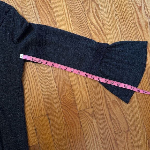 Monoreno Dark Gray Lace Long Sleeve Dress Women’s Size Medium - Picture 12 of 12